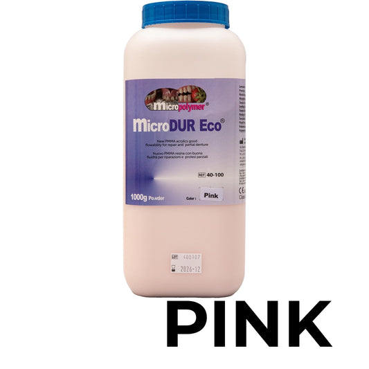 Polvere Micropolymer MicroDur Eco®, una resina acrilica PMMA per uso odontoiatrico. 1000gr