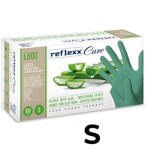 Reflexx L600/Aloe Guanti lattice con Aloe vera 100pz