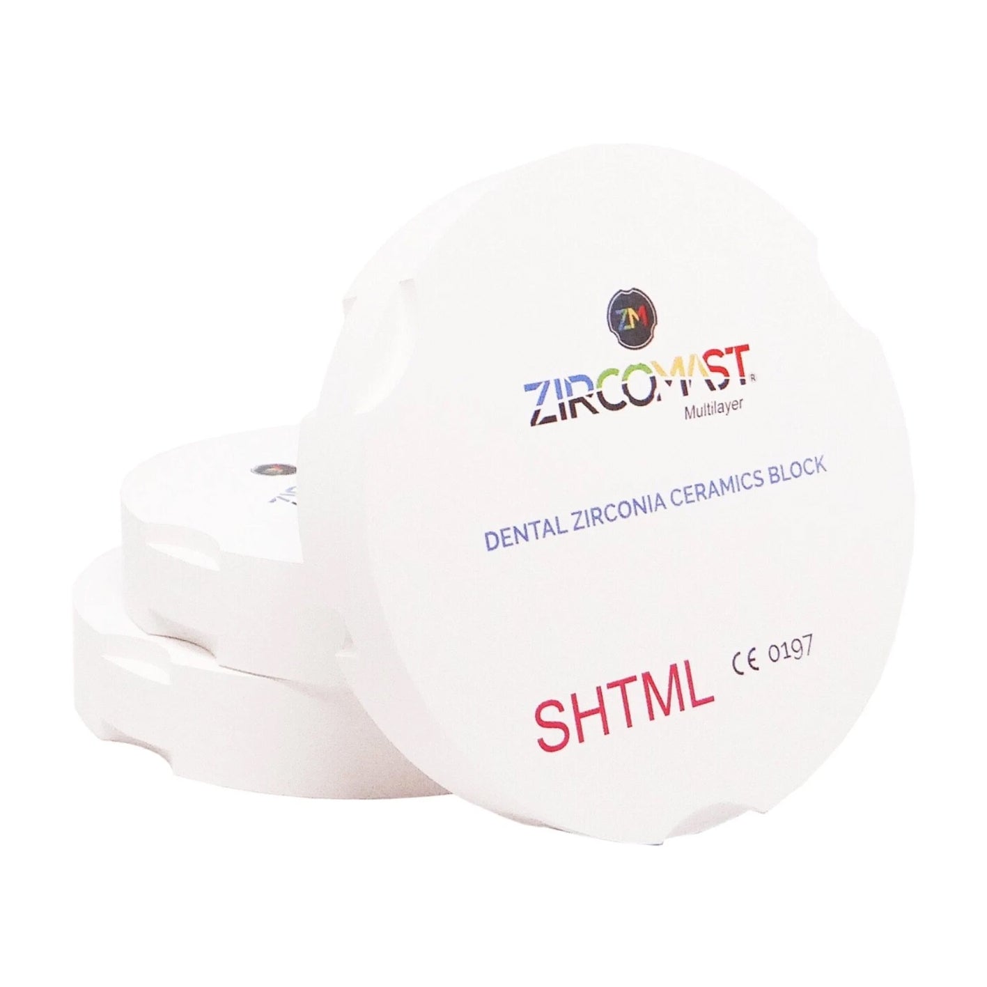 Dischi in zirconia "Zircomast" della marca Sanatech. 98x16 mm colore D3