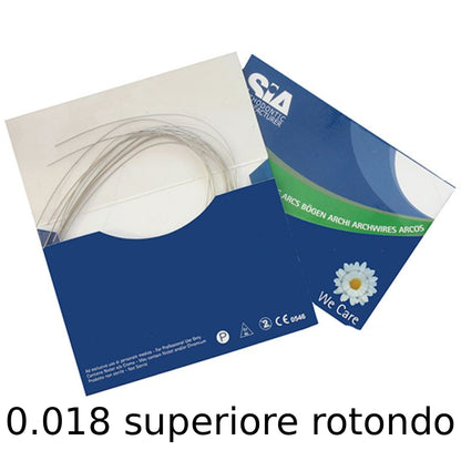 Arco ortodontico Natural fisiognomico in Ni-Ti SIA