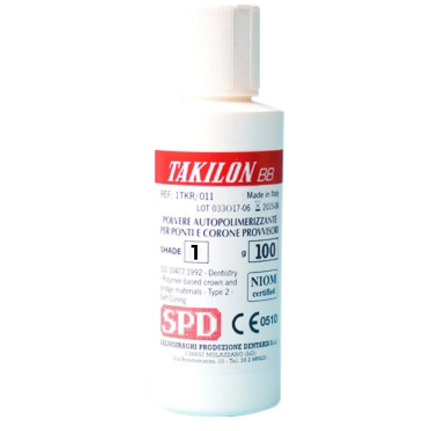 Takilon BB, resina acrilica autopolimerizzante SPD Salmoiraghi Produzione Dentaria S.r.l. 100 gr