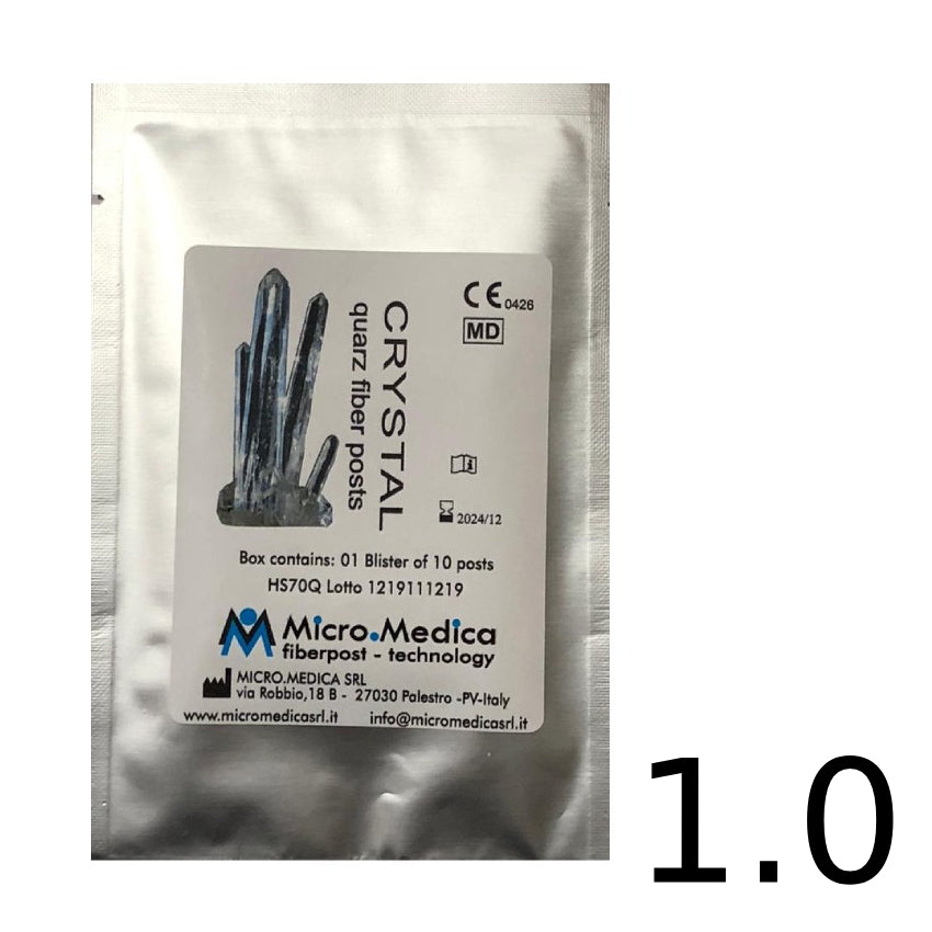 Micro medica perni in vetro