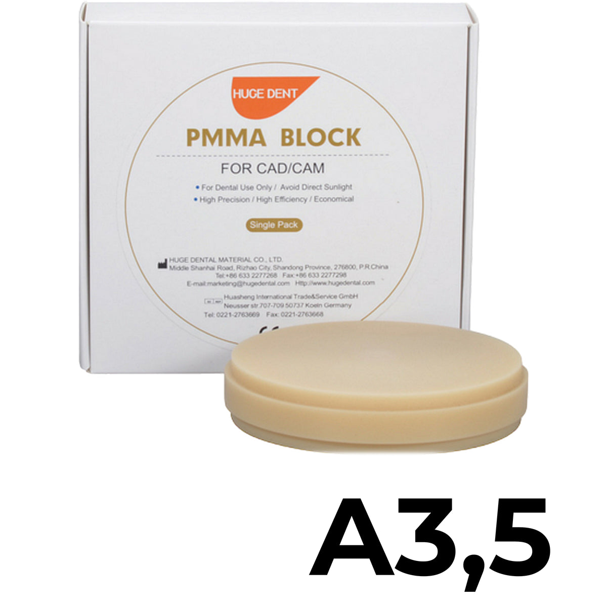 HUGE - Blocco in PMMA