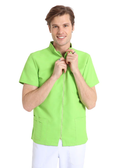 Casacca manica corta Unisex Regular Fit con cerniera quick