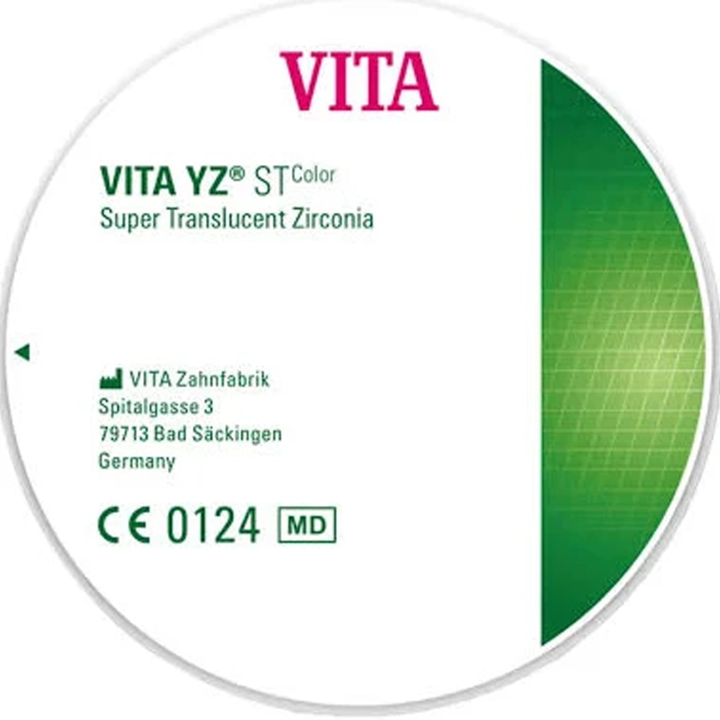 Disco in zirconio VITA Zahnfabrik. VITA YZ