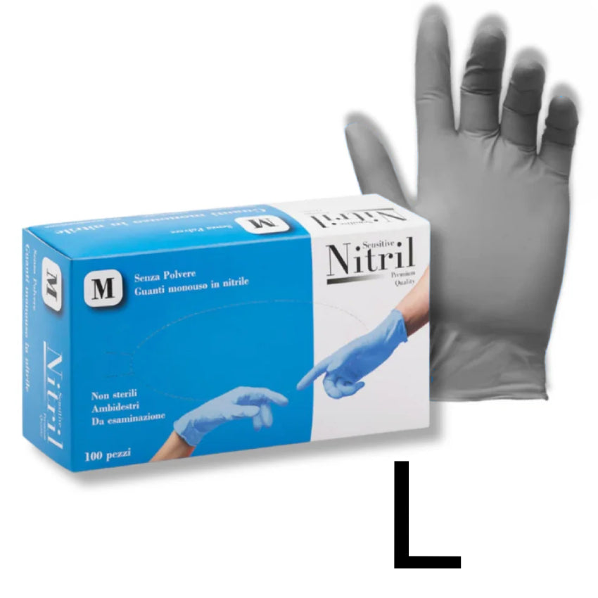 One Glove Sensitive nitril guanti monouso in lattice senza polvere grammatura 3.5 100pz