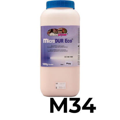 Polvere Micropolymer MicroDur Eco®, una resina acrilica PMMA per uso odontoiatrico. 1000gr