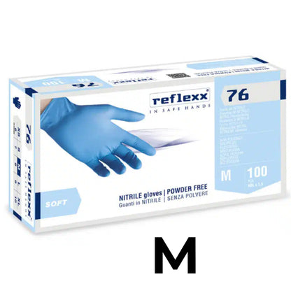Reflexx R76 Guanti nitrile senza polvere 100pz