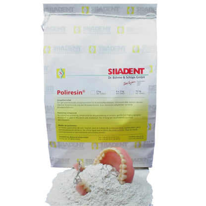 Composto pre-lucidante in polvere per resine acriliche SILADENT