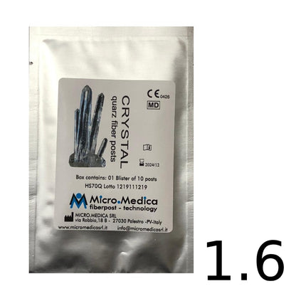 Micro medica perni in vetro