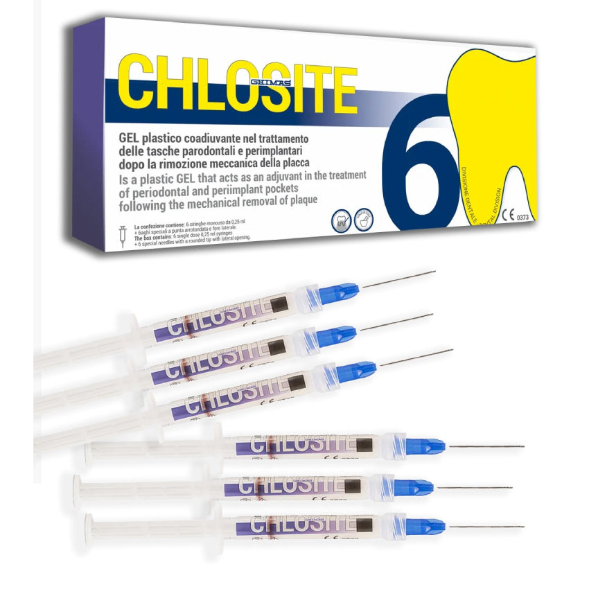 Chlosite gel plastico coadiuvante 6 siringhe da 0.25ml e 6 aghi