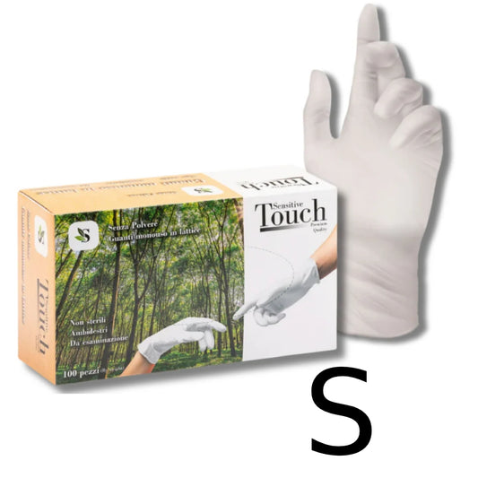 One Glove Sensitive touch guanti monouso in lattice senza polvere grammatura 5.7 100pz