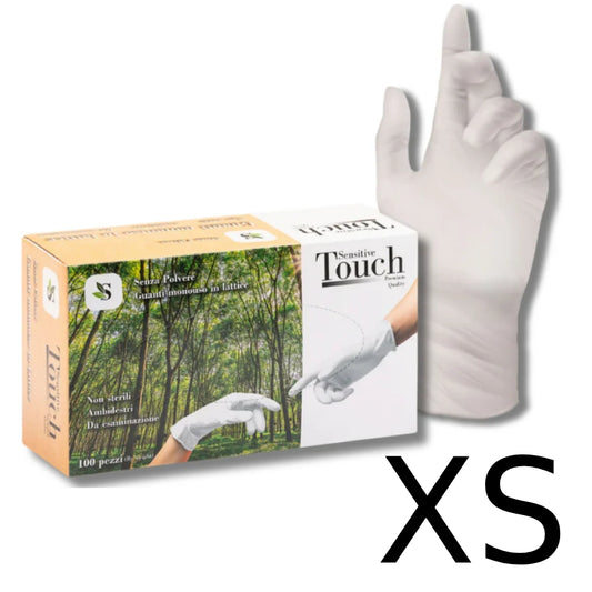 One Glove Sensitive touch guanti monouso in lattice senza polvere grammatura 5.7 100pz