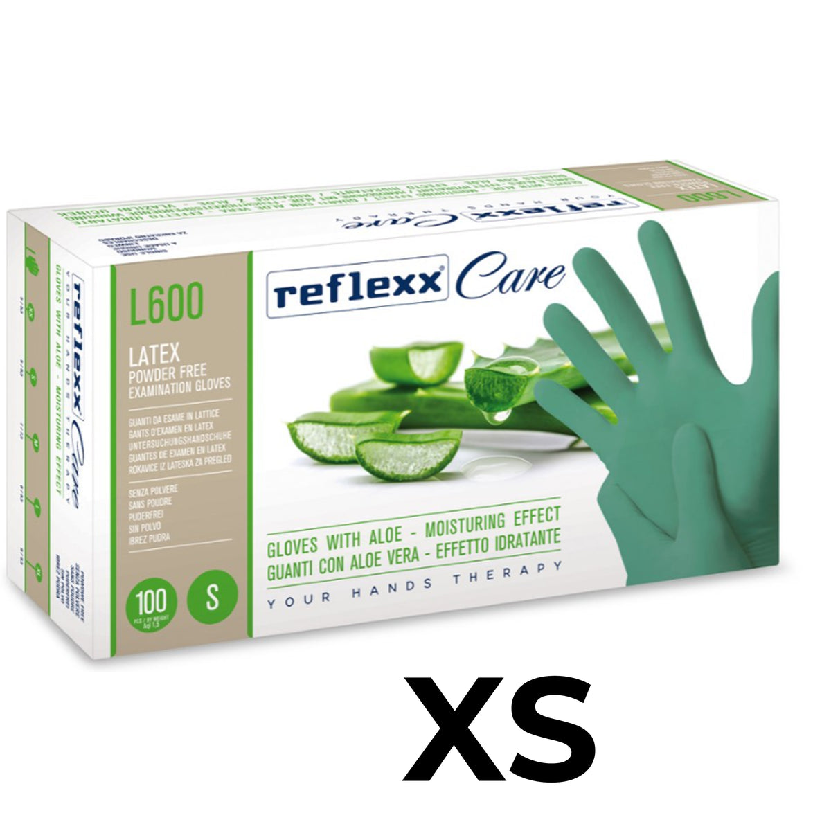 Reflexx L600/Aloe Guanti lattice con Aloe vera 100pz
