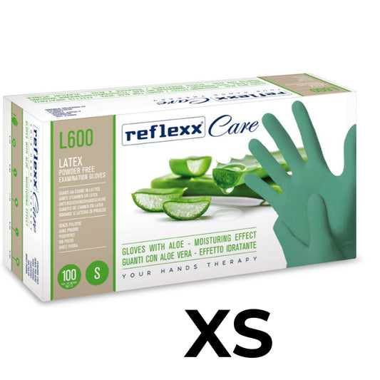 Reflexx L600/Aloe Guanti lattice con Aloe vera 100pz