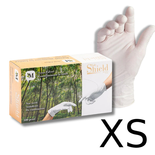 One Glove Soft Shield premium quality guanti monouso in lattice senza polvere grammatura 5.5 100pz