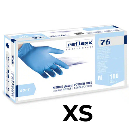 Reflexx R76 Guanti nitrile senza polvere 100pz