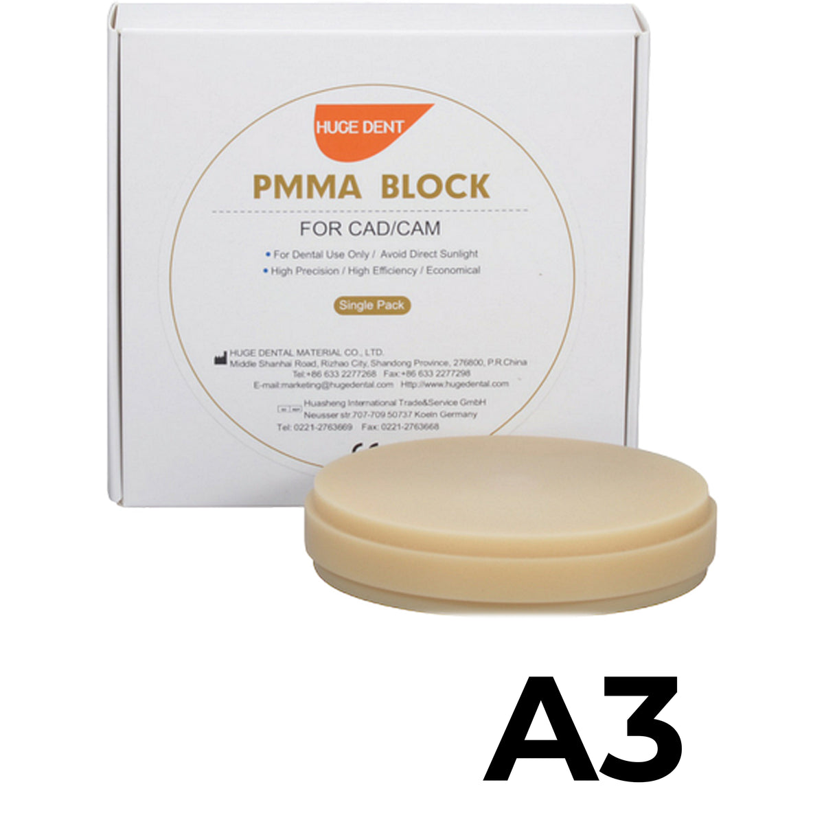 HUGE - Blocco in PMMA
