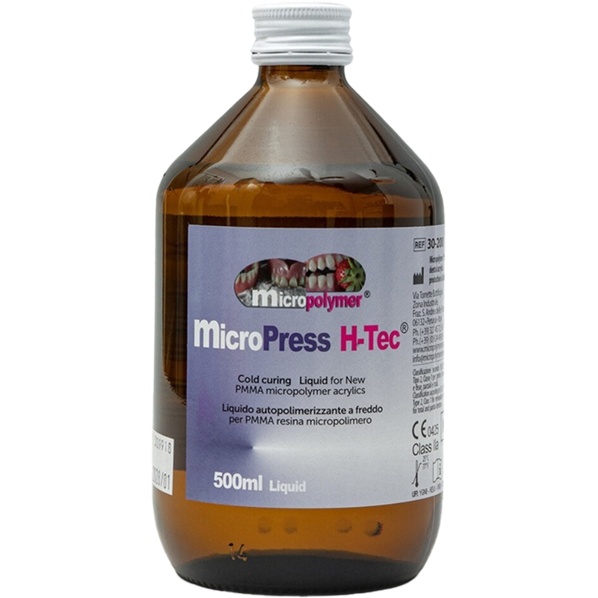 Liquido Autopolimerizzante Micropolymer MicroPress H-Tec 500 ml