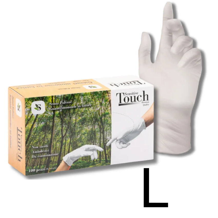 One Glove Sensitive touch guanti monouso in lattice senza polvere grammatura 5.7 100pz