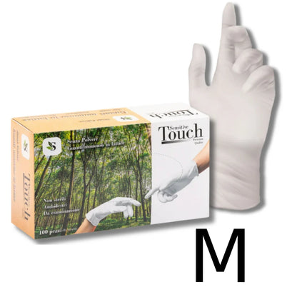 One Glove Sensitive touch guanti monouso in lattice senza polvere grammatura 5.7 100pz